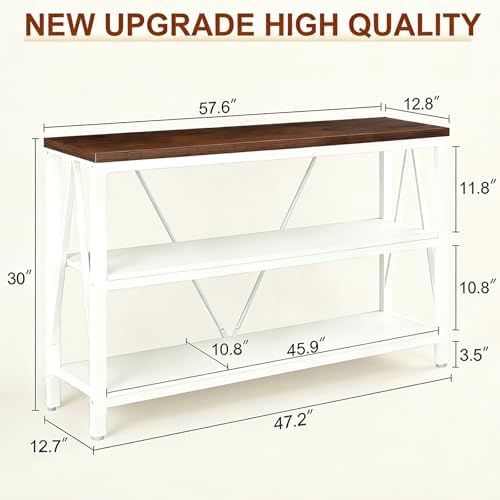 Entryway Console Table, 3 Tier Entry Table - Image 2