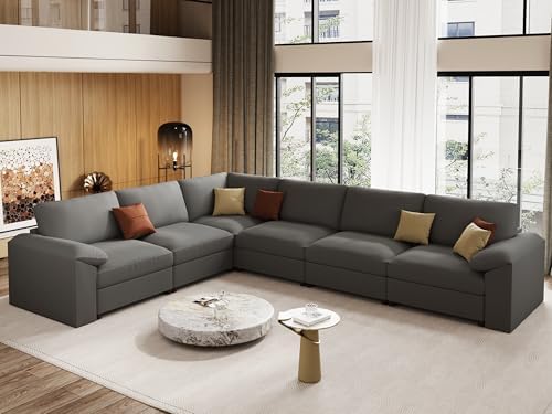 EASE MOOSE Modular Sectional Sofa, L Shaped Large Modular Couch by EASEMOOSE