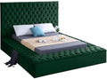 Meridian Furniture Bliss Collection Modern | Contemporary Velvet Upholstered Bed by Unknown