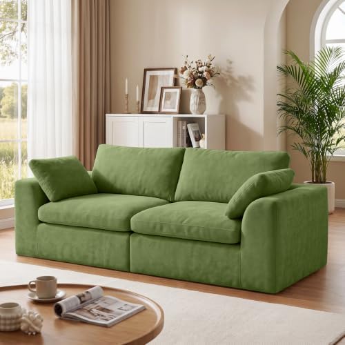 Cloud Boneless Loveseat Sofa, Modern Chenille Cloud Couch, Convertible Deep by Unknown