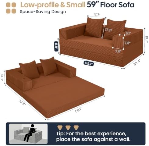 COMAX Boneless Futon Sofa Bed - Image 3