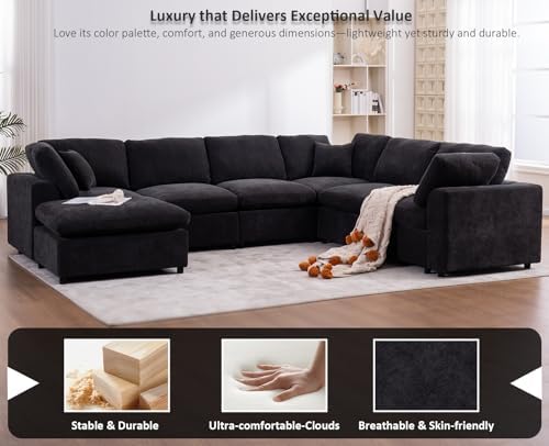 Cloud Couch Sectional for Living Room, Oversized Modular Sofa - Image 4