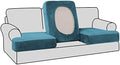H.VERSAILTEX Stretch Velvet 3 Piece T Cushion Sofa Slipcovers Individually Sofa by HVERSAILTEX