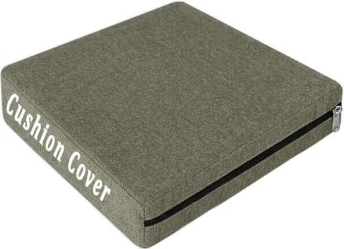 Reversible Linen Chair Cushion Covers by Unknown