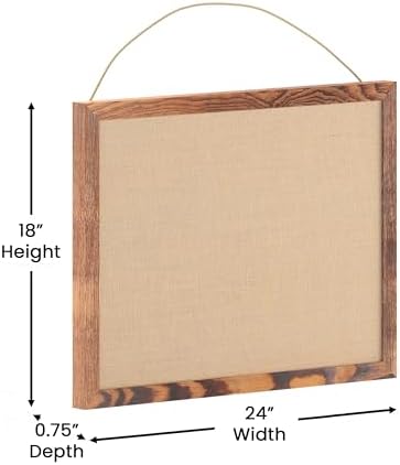 Flash Furniture Rustic Wall Mount Linen Board, - Image 6
