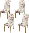 Dining Chair Covers, Stretch Seat Covers, Washable Furniture Protector by BIETYONE
