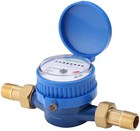 DN15 Water Meter 1/2" NPT, ISO4064 Certification Cubic Water Flow Meter by Watflow
