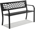 FDW | 46" Outdoor Garden Bench | Black | 480lbs Load Capacity by FDW