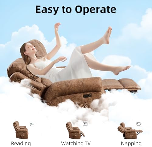 EBELLO 2 Piece Power Faux Leather Recliner Sofa Set, Reclining Living Room - Image 5