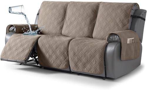 TAOCOCO 100% Waterproof Recliner Sofa Covers, Non Slip Split Couch Covers by TAOCOCO