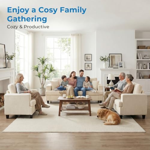 Mjkone 82" Width 3 Piece Living Room Sofa Set - Image 6