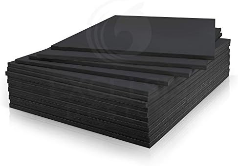 15 Pack Foam Board | Black Foam Board 3/16 Inch Thick Black Core Mat | Backing Board for Presentations, Signboards, Arts, Display and Crafts with Double-Sided Sheet - 16x20 Inches