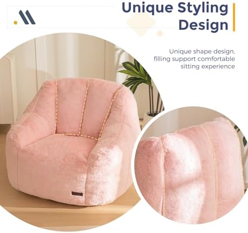 MAXYOYO Bean Bag Chair, Comfy Bean Bag Sofa - Image 5