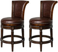 Maven Lane Pullman Counter Stool, Dark Brown Solid Frame by Unknown