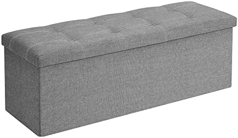 SONGMICS Ottoman Storage Bench, 35 Gal. Folding Chest, Holds 660 lb by SONGMICSbySONGMICSHOME