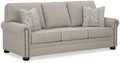Signature Design by Ashley Beige Sofa, Nailhead Trim, No Assembly Required by Unknown