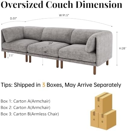 Cloud Sectional Couches for Living Room, Modular Sectional Sofa - Image 2