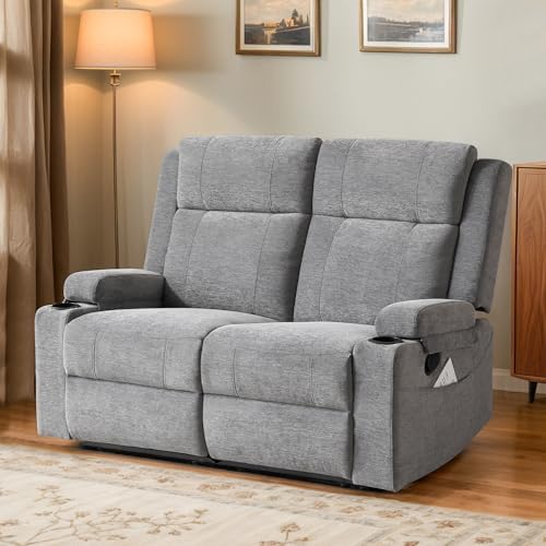 55" RV Loveseat Recliner – Space-Saving Double Reclining RV Sofa, Compact - Image 5
