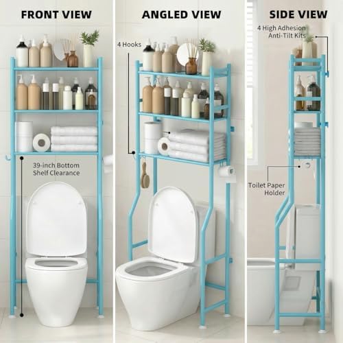 GloTika 3-Tier Over Toilet Storage - Image 2