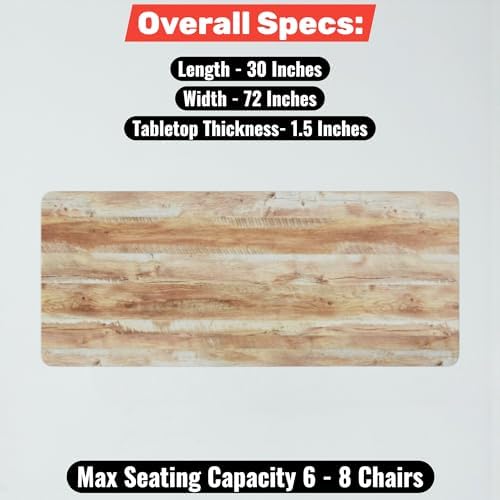 30" x 72" Rectangular Solid Wood Live Edge Table Top - Image 2