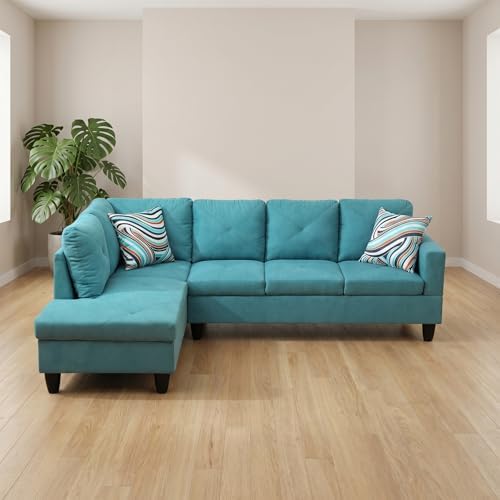 L-Shaped Sectional Sofa, Modern 4-Seat Couch - Image 5