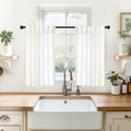 YoungsTex Linen Curtains 36 Inch Length by YoungsTex