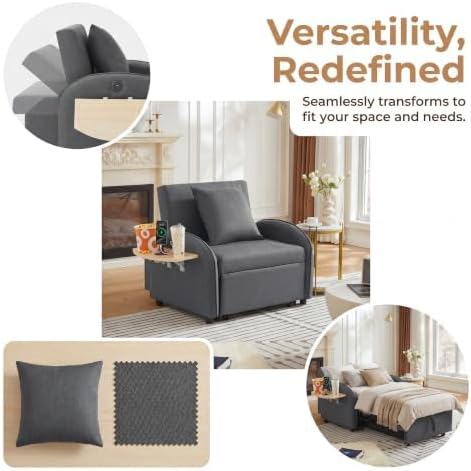 Single Sleeper Sofa Chair Bed - Image 6