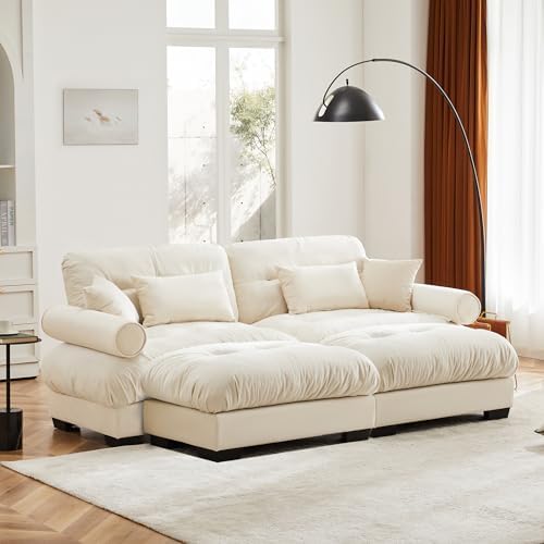 94" Modular Sectional Sofa, Velvet Upholstered Couches - Image 3
