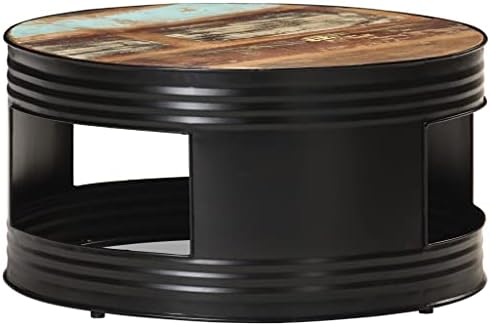 Coffee Table Multicolor Solid Reclaimed Wood Medium Coffee Table Accent Living by Unknown