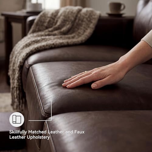 Signature Design by Ashley Santorine Transitional Tufted Leather Match Sofa - Image 5