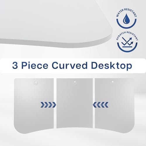VIVO White 63 x 32 inch Table Top, DESK-TOP1W - Image 5
