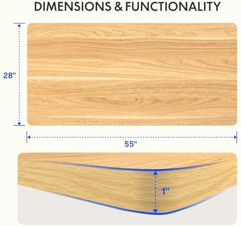 FLEXISPOT 55"x28" Whole Piece Desk Top - Image 2