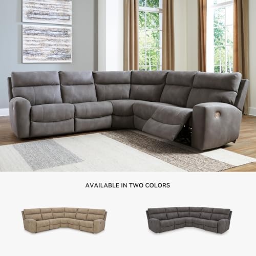 Signature Design by Ashley 5-Piece Power Reclining Sectional Sofa - Image 7