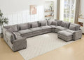 Oversized Modular Sectional Sofa Set, Convertible Deep Seat Cloud Couch by Unknown