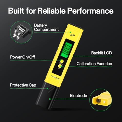 VIVOSUN Digital pH Meter 0.01 Accuracy Pen Tester - Image 3