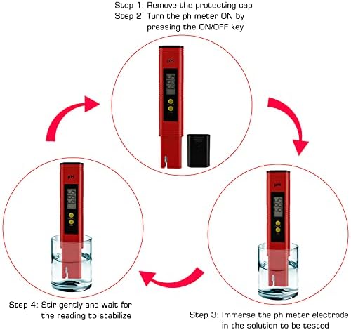 PH Meter for Water Hydroponics Digital PH Tester Pen 0.01 High Accuracy Pocket - Image 5