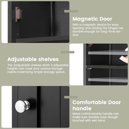 Iwell 66.9" Tall Bathroom Storage Cabinet - Image 6