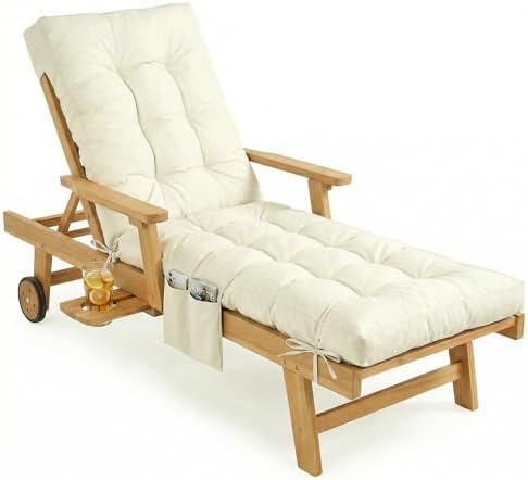 Yddsky Outdoor Chaise Lounge Chair Cushion, Lounge Chair Cushions Thickened by YDDSKY