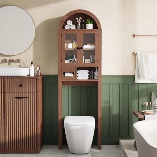 Arched Over the Toilet Storage Cabinet - Image 4