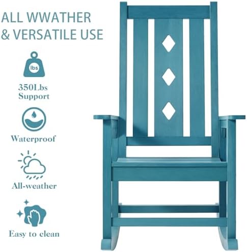 Oversized Outdoor Rocking Chair, Porch Rocker - Image 5