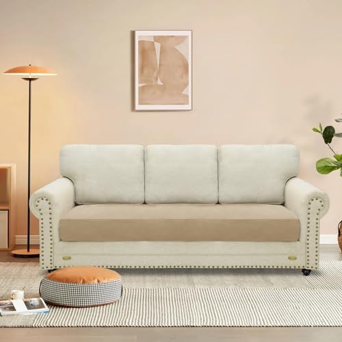 MAXIJIN Velvet Stretch Couch Cushion Covers Soft Sofa Cushion Cover Replacement - Image 2
