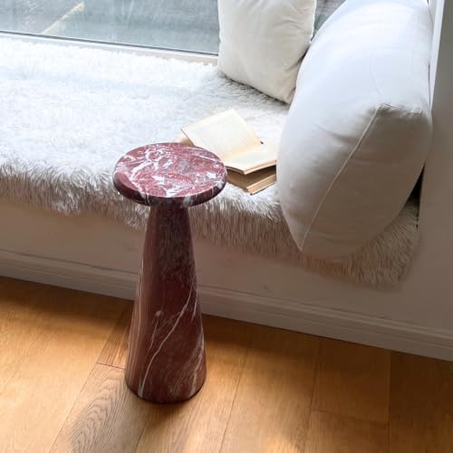 Modern Faux Marble Bedside Table - Image 3