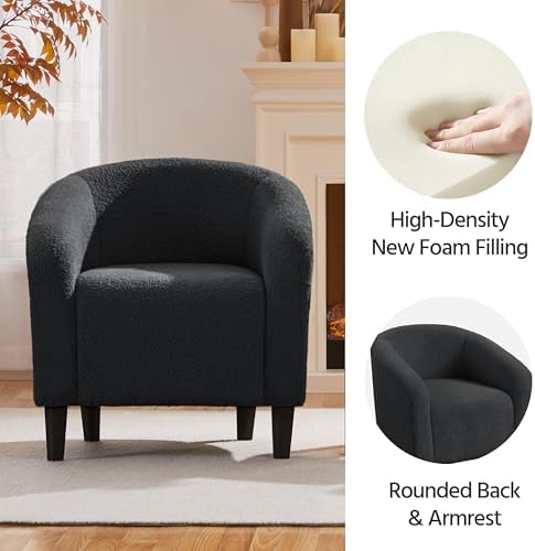 Yaheetech Compact Sherpa Accent Chairs Set of 2 - Image 6
