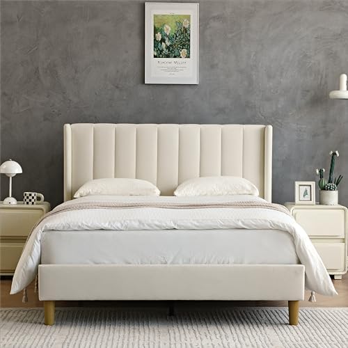 YUHUASHI Full Bed Frame，Platform Bed - Image 3