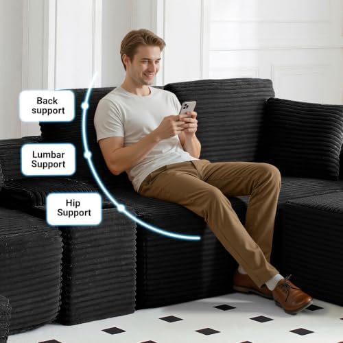 ivoros 150 Inch Modular Sectional Sofa Couch, Oversized Modern Cloud Couch - Image 6