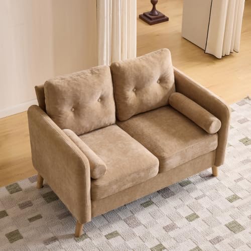 VINGLI 47" Khaki 2 Seater Chenille Sofa by VINGLI