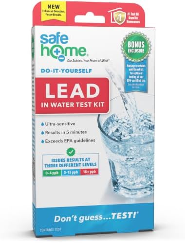 Safe Home® DIY Lead in Drinking Water Test Kit – Advanced Detection to 4 PPB – by SafeHomeWaterQualityTestKits