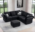Vesgantti 92" 6 Seats L Shaped Modular Sectional Couch by Vesgantti