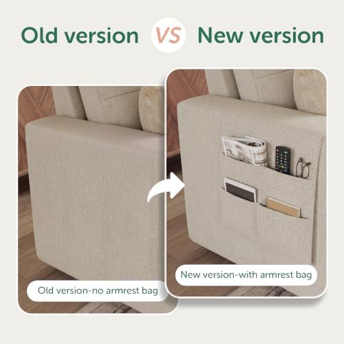HONBAY 111.4'' Modular Sectional Sleeper Sofa - Image 6