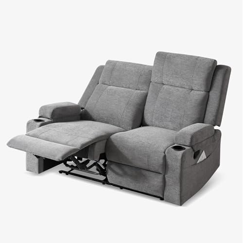 55" RV Loveseat Recliner – Space-Saving Double Reclining RV Sofa, Compact - Image 3
